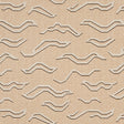 Kata Paperweave wallpaper in oatmeal colorway, abstract Tibetan tiger pattern handprinted on paperweave ground by Schumacher.