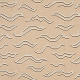 Kata Paperweave wallpaper in oatmeal colorway, abstract Tibetan tiger pattern handprinted on paperweave ground by Schumacher.