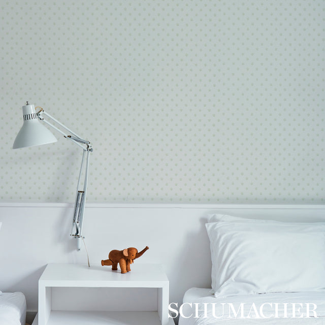 Astral Green by Schumacher Hobe Erwin Collection Celestial Star Wallpaper – Schumacher 5013142