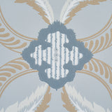 Front Waltz Light Blue by Schumacher Botanical Trellis Wallpaper – Wallflowers II Collection 5013152