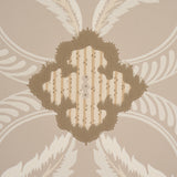 Front Waltz Taupe by Schumacher Wallflowers II Collection Wallpaper – Schumacher 5013153