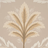 Front Waltz Taupe by Schumacher Wallflowers II Collection Wallpaper – Schumacher 5013153