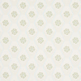 Hive Bloom wallpaper in sage by Schumacher, featuring a geometric floral pattern from the Hobe Erwin collection.
