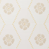 Hive Bloom Sand by Schumacher Geometric Floral Wallpaper – Hobe Erwin Collection 5013162