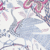 Aveline Lilac by Schumacher Scenic Peacock and Floral Wallpaper – Schumacher 5013191