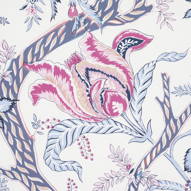 Aveline Lilac by Schumacher Scenic Peacock and Floral Wallpaper – Schumacher 5013191