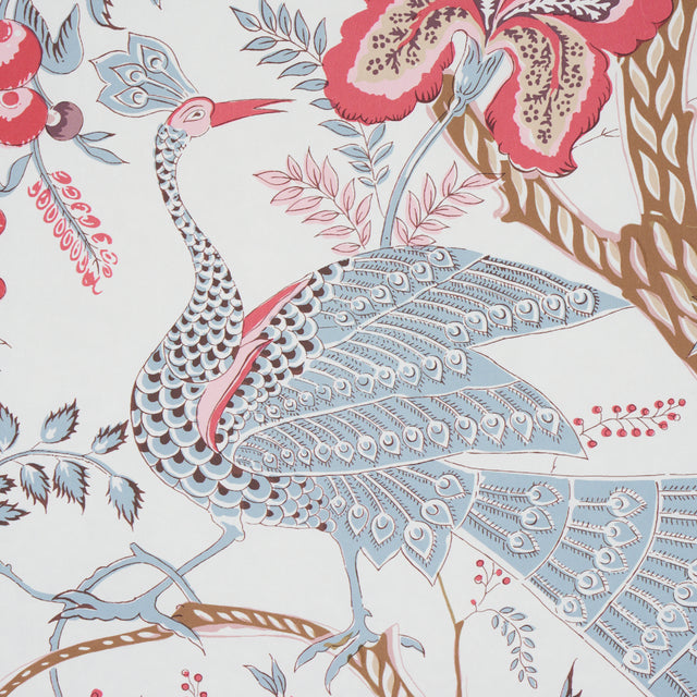 Aveline Rose by Schumacher Regal Peacock & Floral Wallpaper – Schumacher 5013192