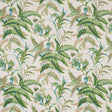 Myers Fern Lagoon wallpaper with lush green ferns and blue flowers on a cream background