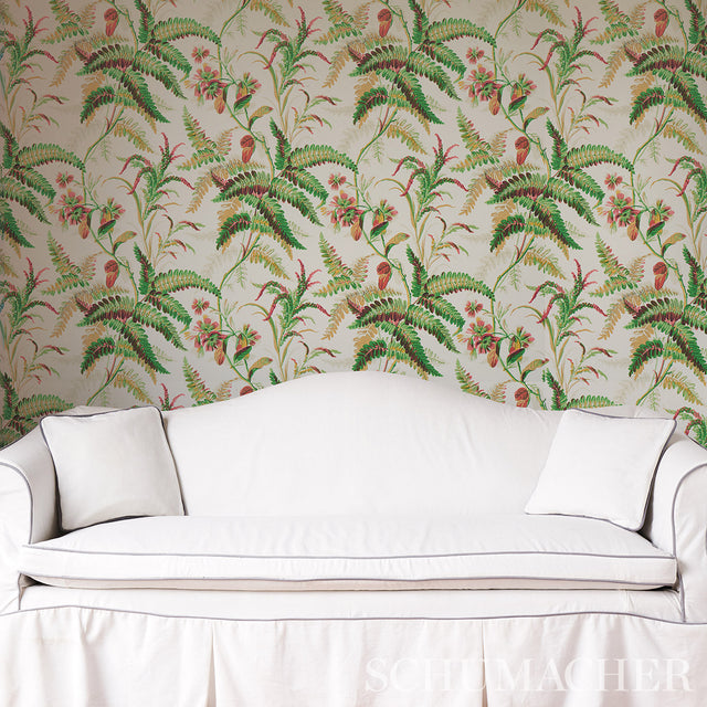 Myers Fern Document Botanical Wallpaper – Schumacher 5013232