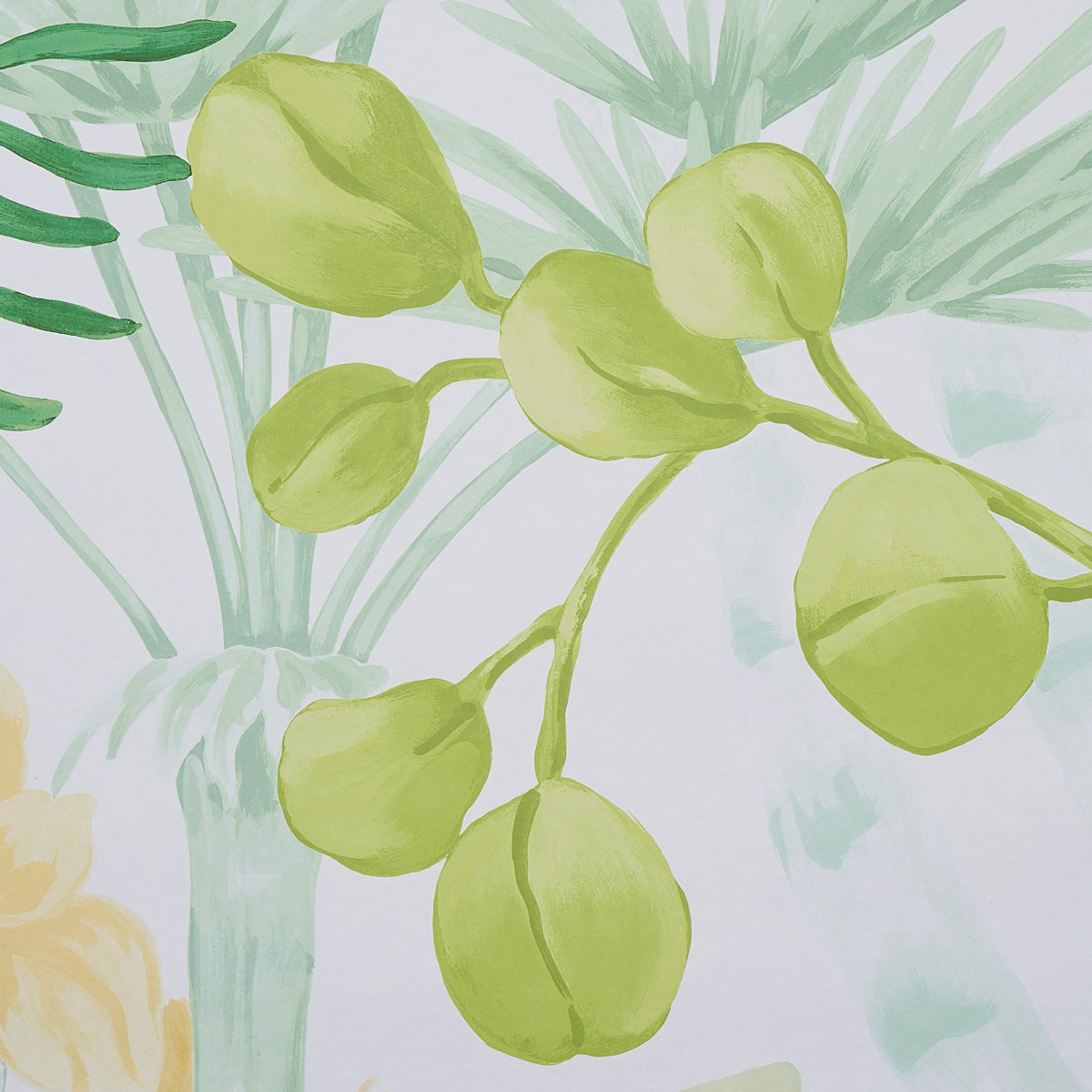 Big Tropical Panel Set Green by Schumacher Botanical Wall Mural – Schumacher 5013270