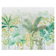 Big Tropical Panel Set wallpaper featuring hand-painted palm fronds, ferns, and tropical foliage in green tones, by Schumacher.