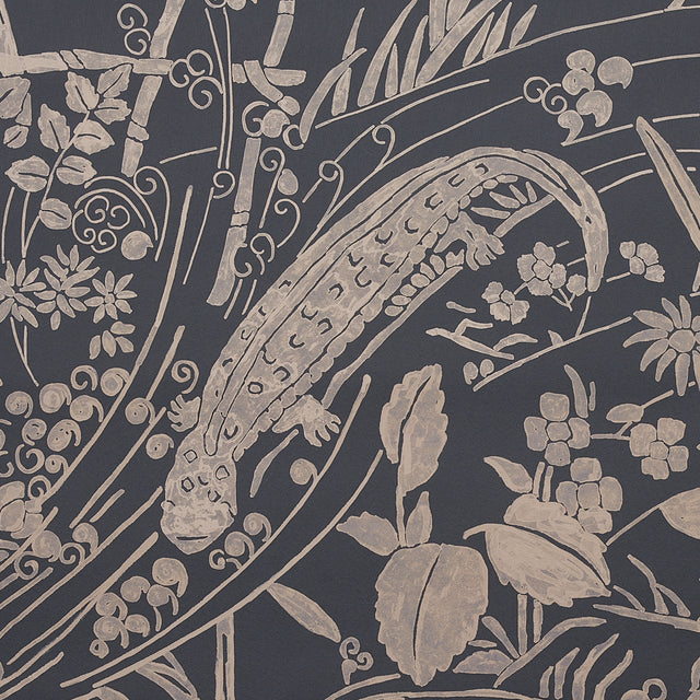 Sea Garden Charcoal by Schumacher Underwater Scenic Wallpaper – Schumacher 5013281