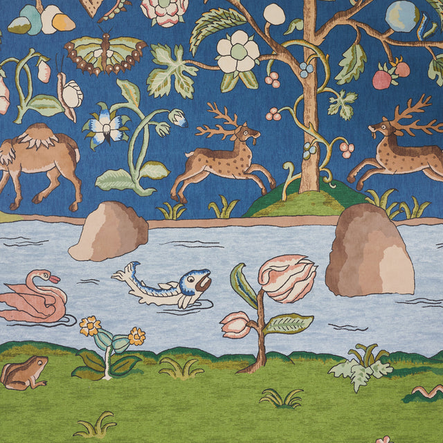 Chaucer's Forest Panel Set Slate Scenic Wallpaper – Schumacher 5013292