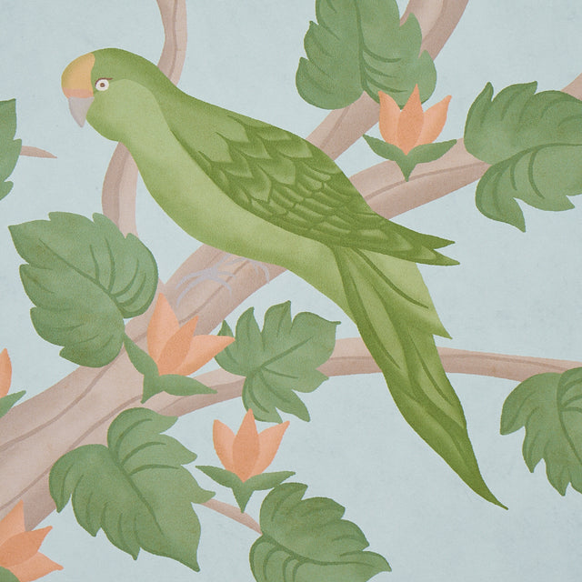 Finches Jungle Panel Set Scenic Jungle Wallpaper in Parchment by Schumacher – 5013310