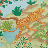 Finches Jungle Panel Set Verdant Scenic Jungle Wallpaper – Schumacher 5013311