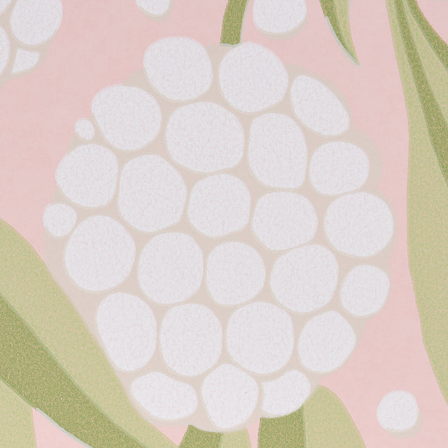 Rubus Blush Painterly Floral Wallpaper by Schumacher – Moon River Collection 5013330