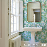 Rubus Delft Painterly Floral Wallpaper – Schumacher 5013332