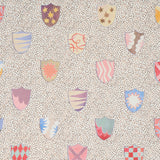 Heraldic Sprezzatura by Happy Menocal Whimsical Shields Wallpaper – Schumacher 5013490