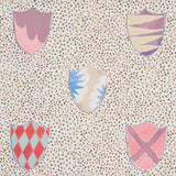 Heraldic Sprezzatura by Happy Menocal Whimsical Shields Wallpaper – Schumacher 5013490