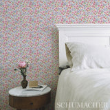 Calico Sprezzatura by Happy Menocal Multicolor Microfloral Wallpaper – Schumacher 5013500