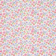 Calico Sprezzatura by Happy Menocal for Schumacher - Multicolor microfloral wallpaper with stylized flowers on a stippled background