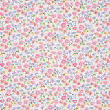 Calico Sprezzatura by Happy Menocal for Schumacher - Multicolor microfloral wallpaper with stylized flowers on a stippled background