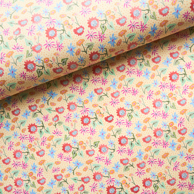 Calico Giverny by Happy Menocal Multicolor Microfloral Wallpaper – Schumacher 5013501