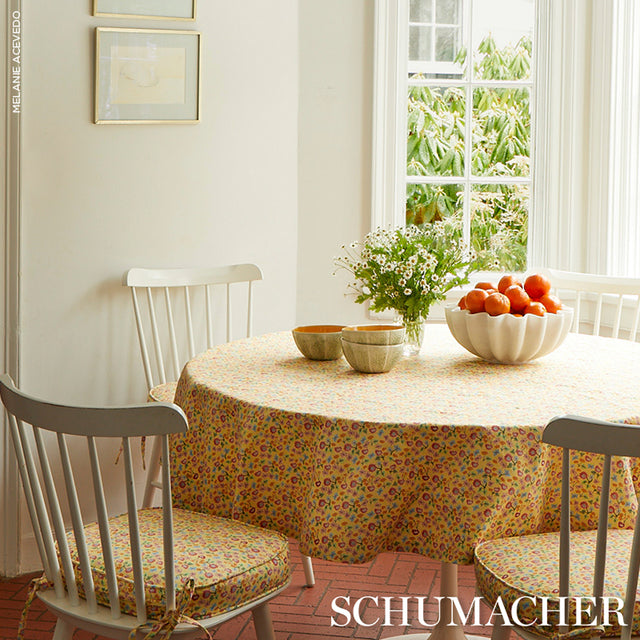 Calico Giverny by Happy Menocal Multicolor Microfloral Wallpaper – Schumacher 5013501