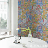 Fairie Garden Yellow and Ivory by Clements Ribeiro Whimsical Floral Wallpaper – Schumacher 5013541