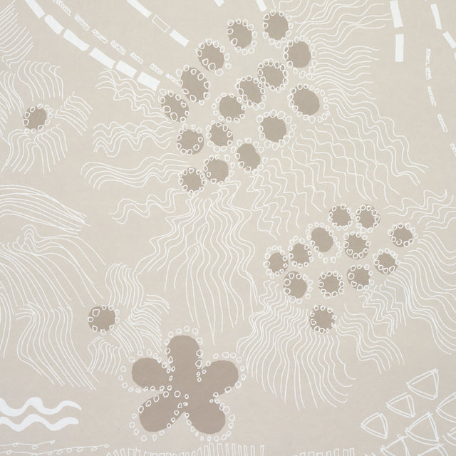 Haven Light Neutral by Clements Ribeiro Abstract Wallpaper – Schumacher 5013560