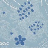 Haven Teal and Navy by Clements Ribeiro Abstract Wallpaper – Schumacher 5013561