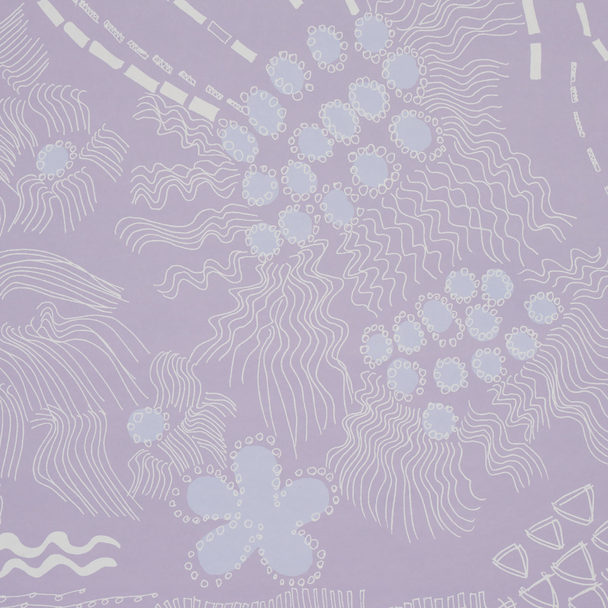 Haven Lilac by Clements Ribeiro Abstract Large-Scale Wallpaper – Schumacher 5013562