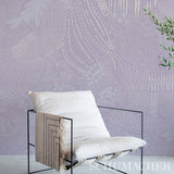 Haven Lilac by Clements Ribeiro Abstract Large-Scale Wallpaper – Schumacher 5013562