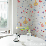 Fantasia Formosa Ivory by Cristina Buckley Whimsical Chinoiserie Wallpaper – Schumacher 5013590