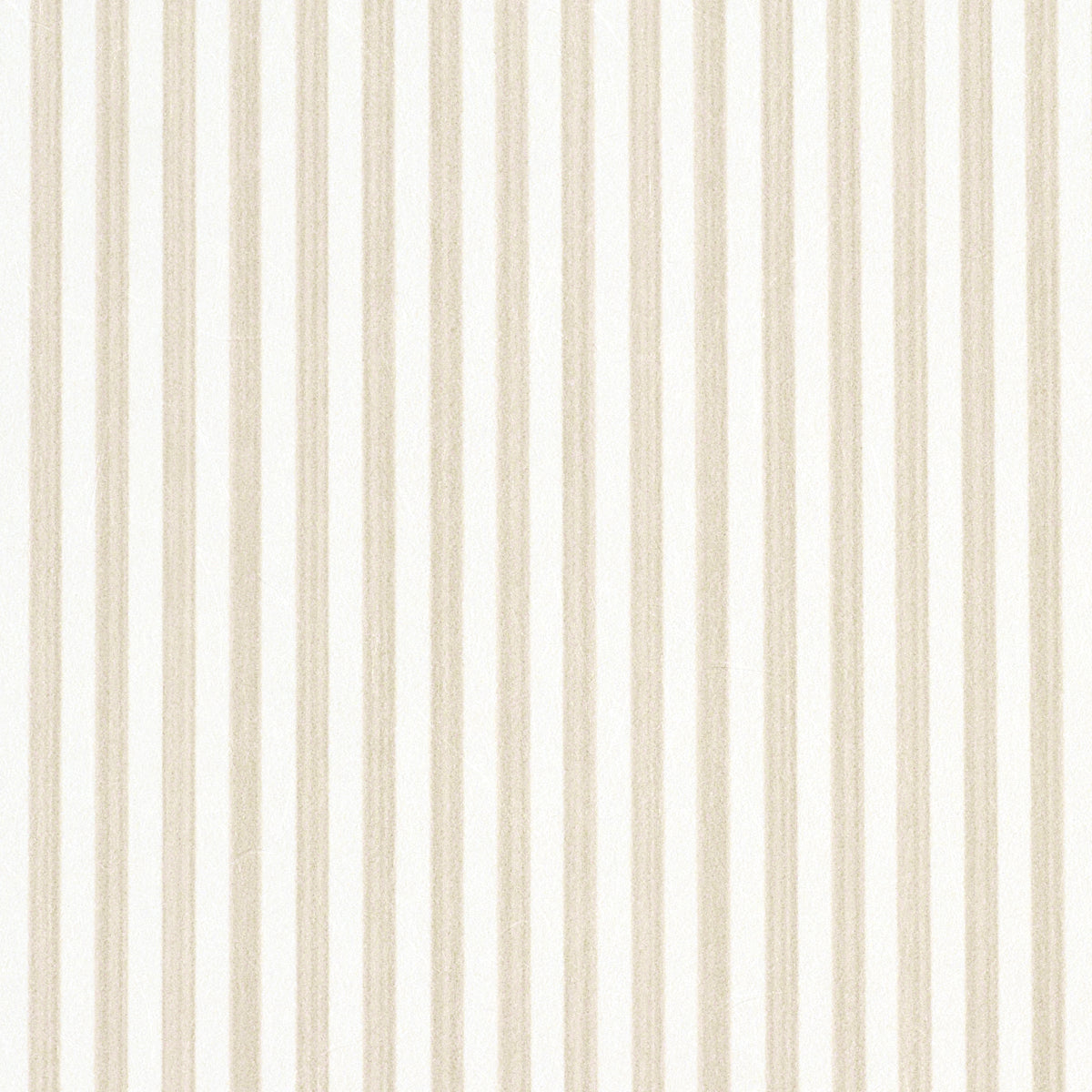 Edwin Stripe Narrow wallpaper in Straw by Schumacher, featuring narrow vertical stripes in a neutral palette.
