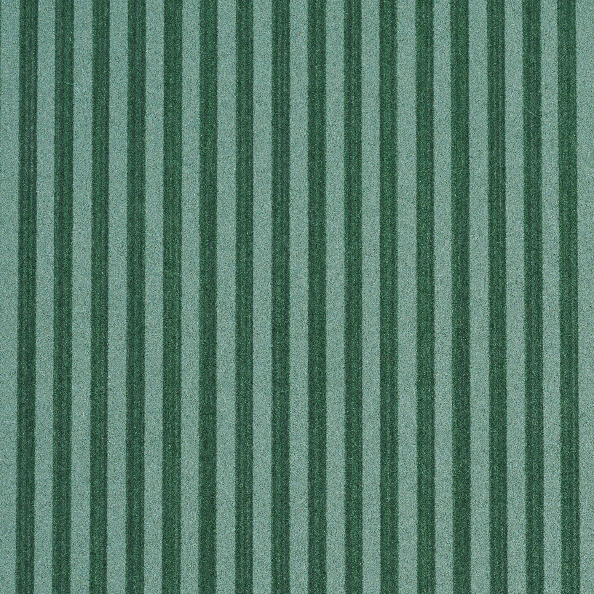 Edwin Stripe Narrow wallpaper in dark green, featuring narrow vertical stripes for a classic, dimensional look.