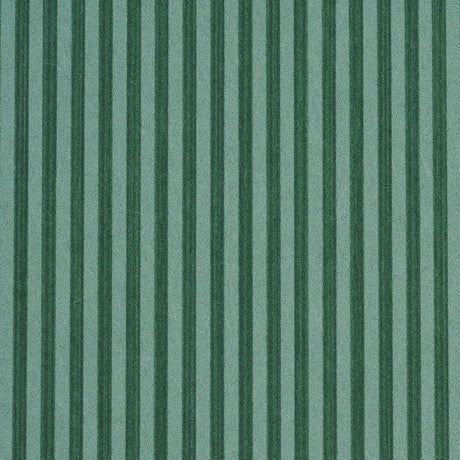 Edwin Stripe Narrow wallpaper in dark green, featuring narrow vertical stripes for a classic, dimensional look.