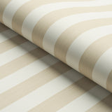 Edwin Stripe Medium Straw by Schumacher Classic Neutral Striped Wallpaper – Schumacher 5013611