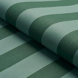 Edwin Stripe Wide Dark Green by Schumacher Dimensional Stripe Wallpaper – Schumacher 5013624
