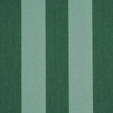 Edwin Stripe Wide wallpaper in dark green by Schumacher, featuring bold vertical stripes and a textured look.