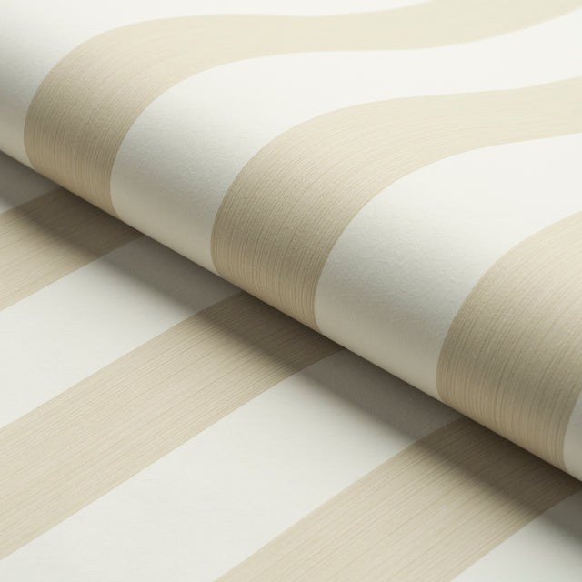 Edwin Stripe Wide Straw by Schumacher Classic Wide Stripe Wallpaper – Schumacher 5013625