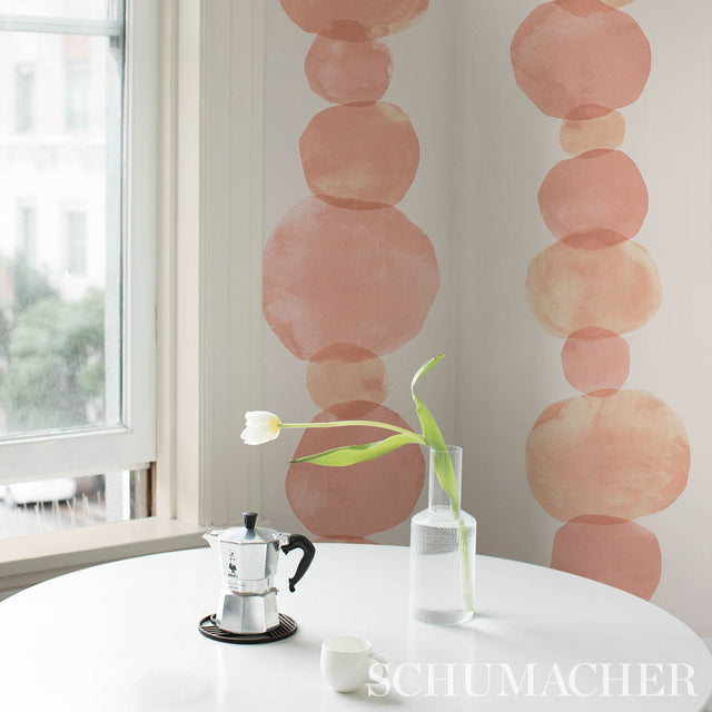 Hyperion Peach by Backdrop Artistic Modern Wallpaper – Schumacher 5013650