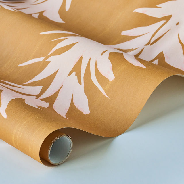 White Lotus Deep Yellow by Schumacher Painterly Botanical Wallpaper – Schumacher 5013662