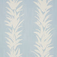 White Lotus wallpaper in soft blue by Backdrop for Schumacher, featuring abstracted lotus forms in a painterly, modern botanical design.