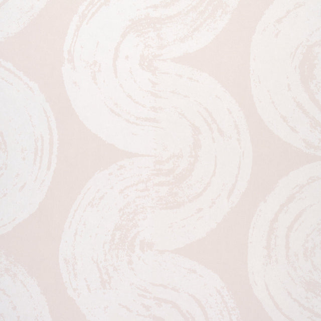 1975 Light Beige Curvilinear Stripe Wallpaper by Backdrop – Schumacher 5013672SAM