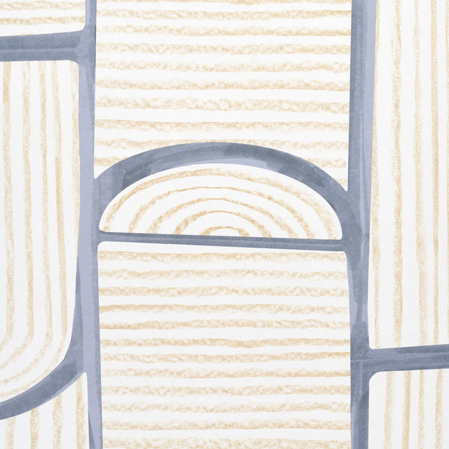 Bloomsbury Slate Geometric Wallpaper by Backdrop – Schumacher 5013682