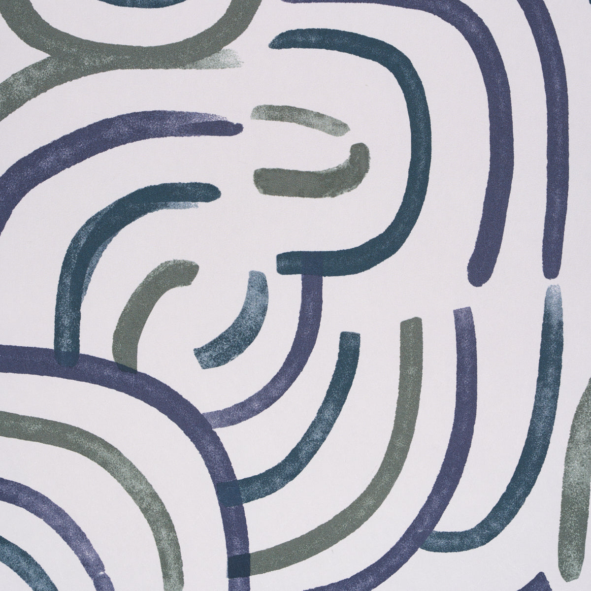 New Beat Blue & Green by Backdrop Modern Abstract Wallpaper – Schumacher 5013690