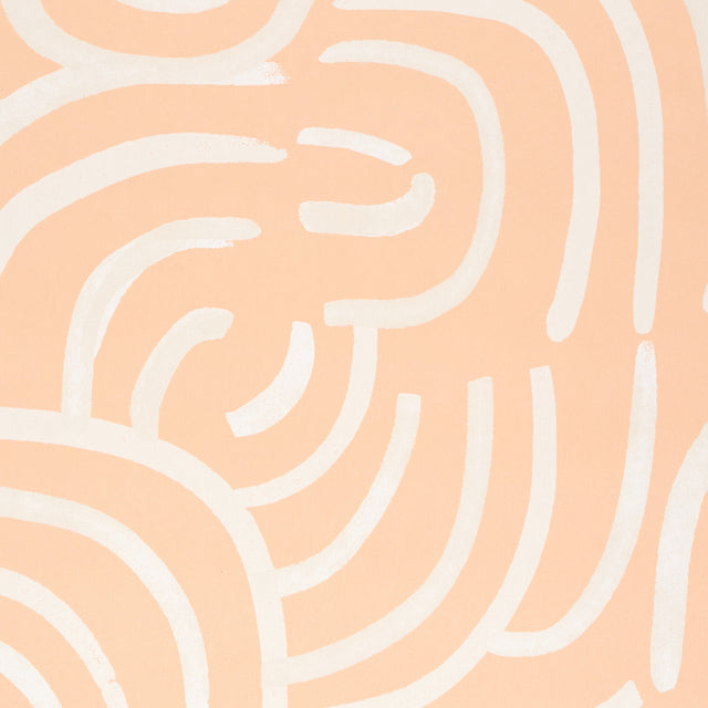 New Beat Light Peach by Backdrop Painterly Abstract Wallpaper – Schumacher 5013692