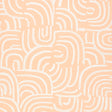 New Beat wallpaper in light peach by Backdrop for Schumacher, featuring painterly concentric arches in a multidirectional pattern.
