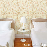 Wisteria Sisal Amber & Rose by Schumacher Hand-Painted Grasscloth Wallpaper – Schumacher 5013701